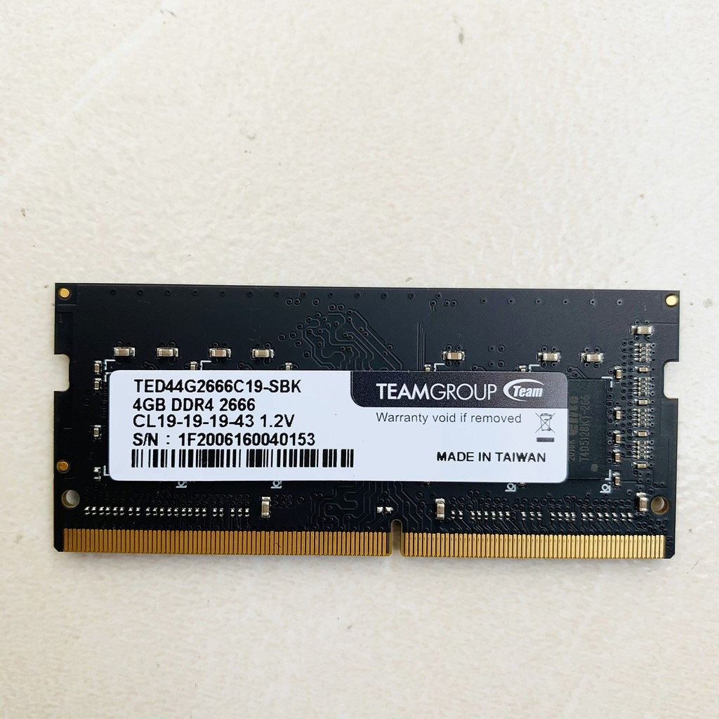 Ram Laptop Team 4GB Elite DDR4 2666Mhz - Hàng chính hãng NetworkHub phân phối