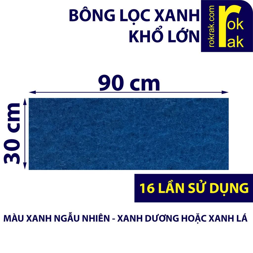 Bông lọc xanh khổ lớn vật liệu lọc bể cá cảnh