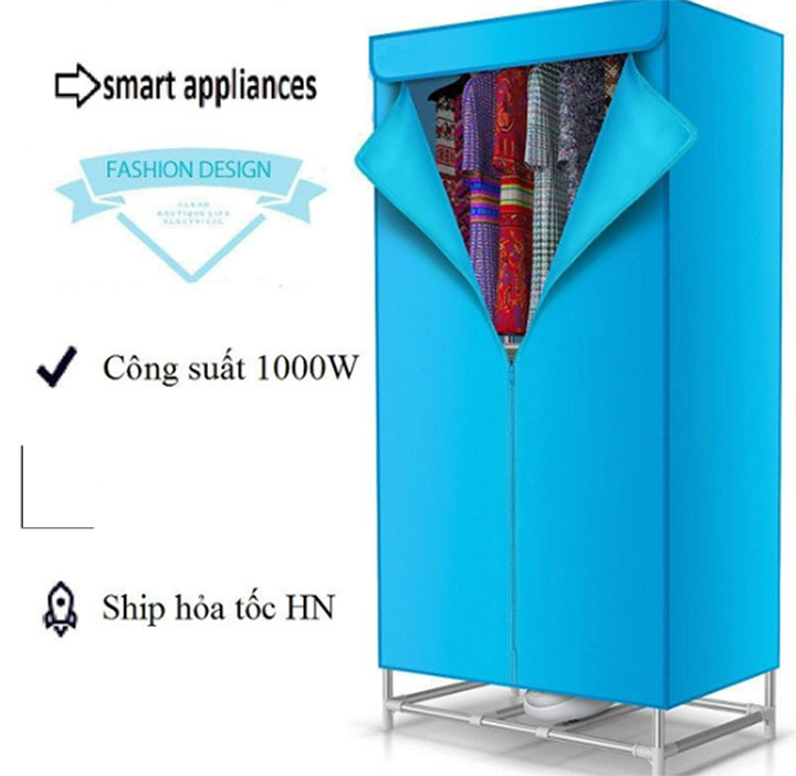 Tủ sấy quần áo 1000W, có hẹn giờ - Tủ sấy quần áo