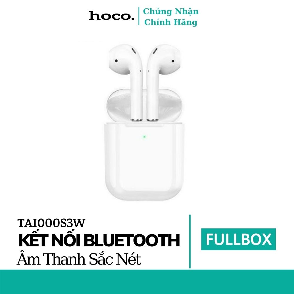 Tai nghe bluetooth không dây TWS Hoco CES3 V5.0, định vị, đổi tên, chạm cảm ứng – Tai nghe không dây thiết kế nhỏ gọn, tiện lợi – TAI000S3W