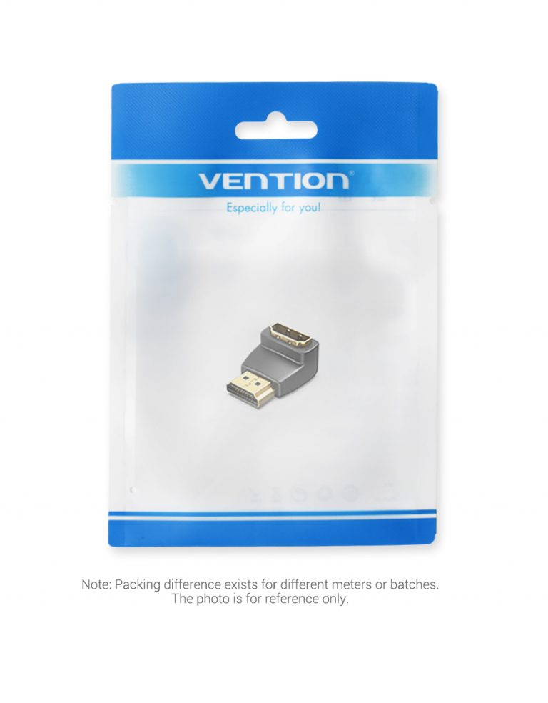 Đầu nối HDMI vuông góc 90 độ Vention 1 đực 1 cái - Hàng chính hãng