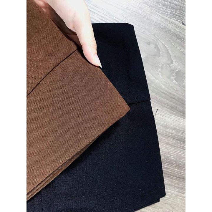 Quần tây ống loe 1 cúc lưng cao dáng dài nhiều màu thời trang Milofa