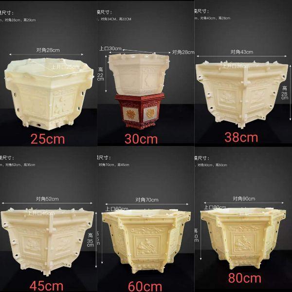 Khuôn đúc chậu cảnh lục giác 20