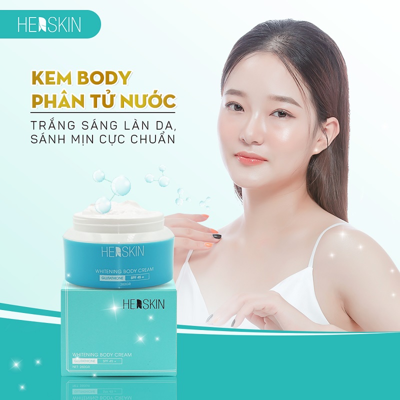 Kem Dưỡng Trắng Da Body Phân Tử Nước Herskin 260gr