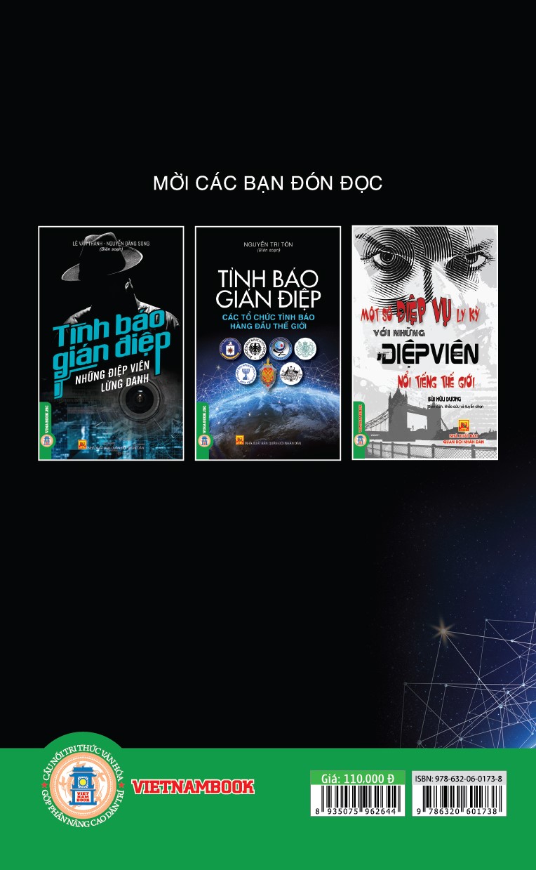 Combo 3 Quyển - Tình Báo Gián Điệp: Các Tổ Chức Tình Báo Hàng Đầu Trên Thế Giới + Những Điệp Viên Lừng Danh + Một Số Điệp Vụ Ly Kỳ Với Những Điệp Viên Nổi Tiếng Thế Giới - Vietnambook