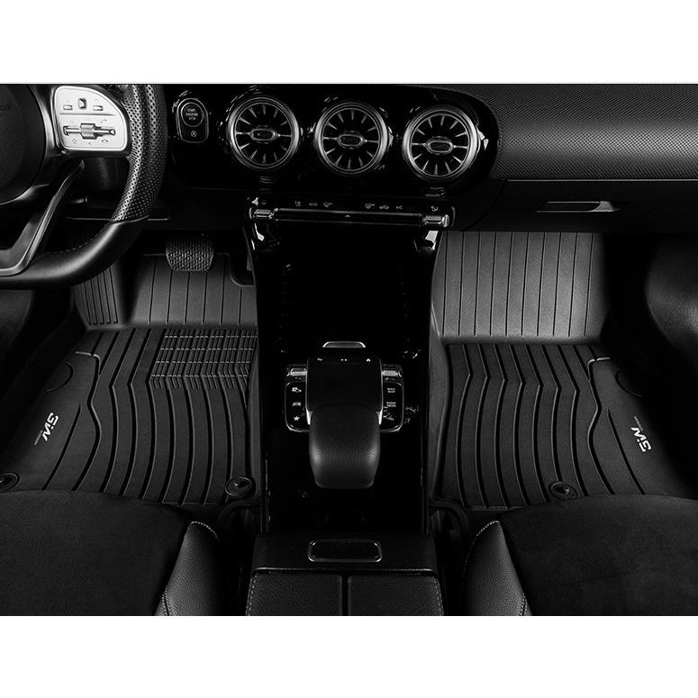 Thảm lót sàn xe ô tô Mercedes A Nhãn hiệu Macsim 3W chất liệu nhựa TPE đúc khuôn cao cấp - màu đen