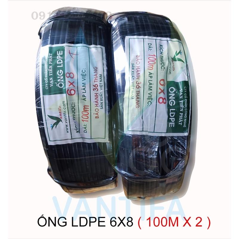 Ống PE 8mm phun sương tưới lan làm mát dẫn khí nén 8 BAR