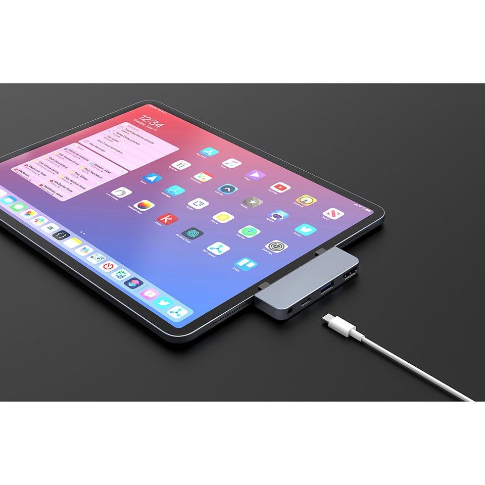 Cổng chuyển chuyên dụng Hyper HyperDrive iPad 4-in-1 USB-C Hub - - Hàng chính hãng