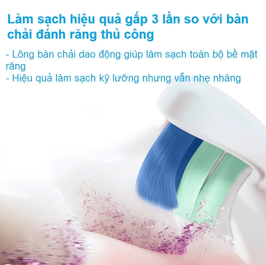 Bàn chải đánh răng điện thương hiệu Hà Lan cao cấp Philips DiamondClean Series 1 HX5070 - Hàng chính hãng