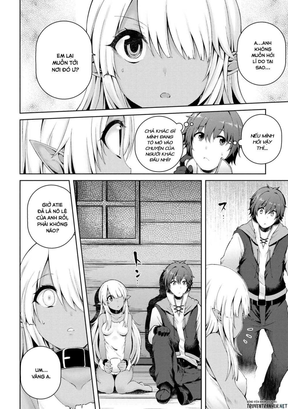 ngôi nhà của tôi đã bị đốt cháy, thế thì tại sao tôi không dùng hết số tiền còn lại để mua nô lệ dark elf? chapter 2.5 4