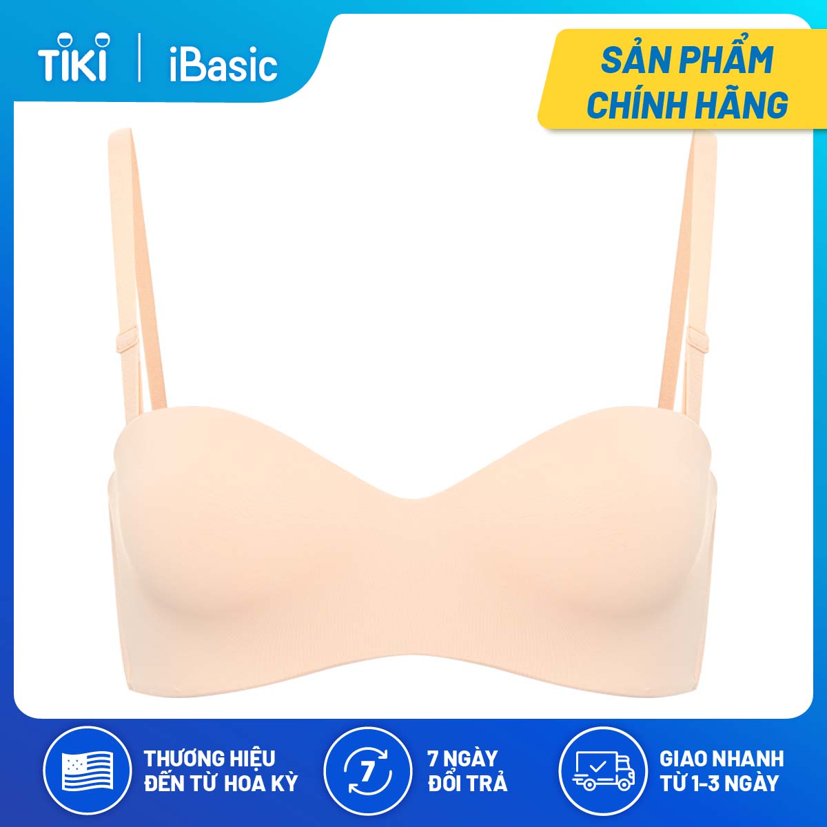 Áo ngực không gọng mút mỏng cup ngang iBasic BRAY053