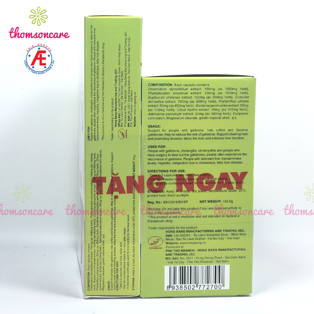 Kim đởm khang - Mẫu mới dạng Lọ tiết kiệm hơn - Hỗ trợ giảm sỏi gan, mật, từ Kim tiền thảo, diệp hạ châu