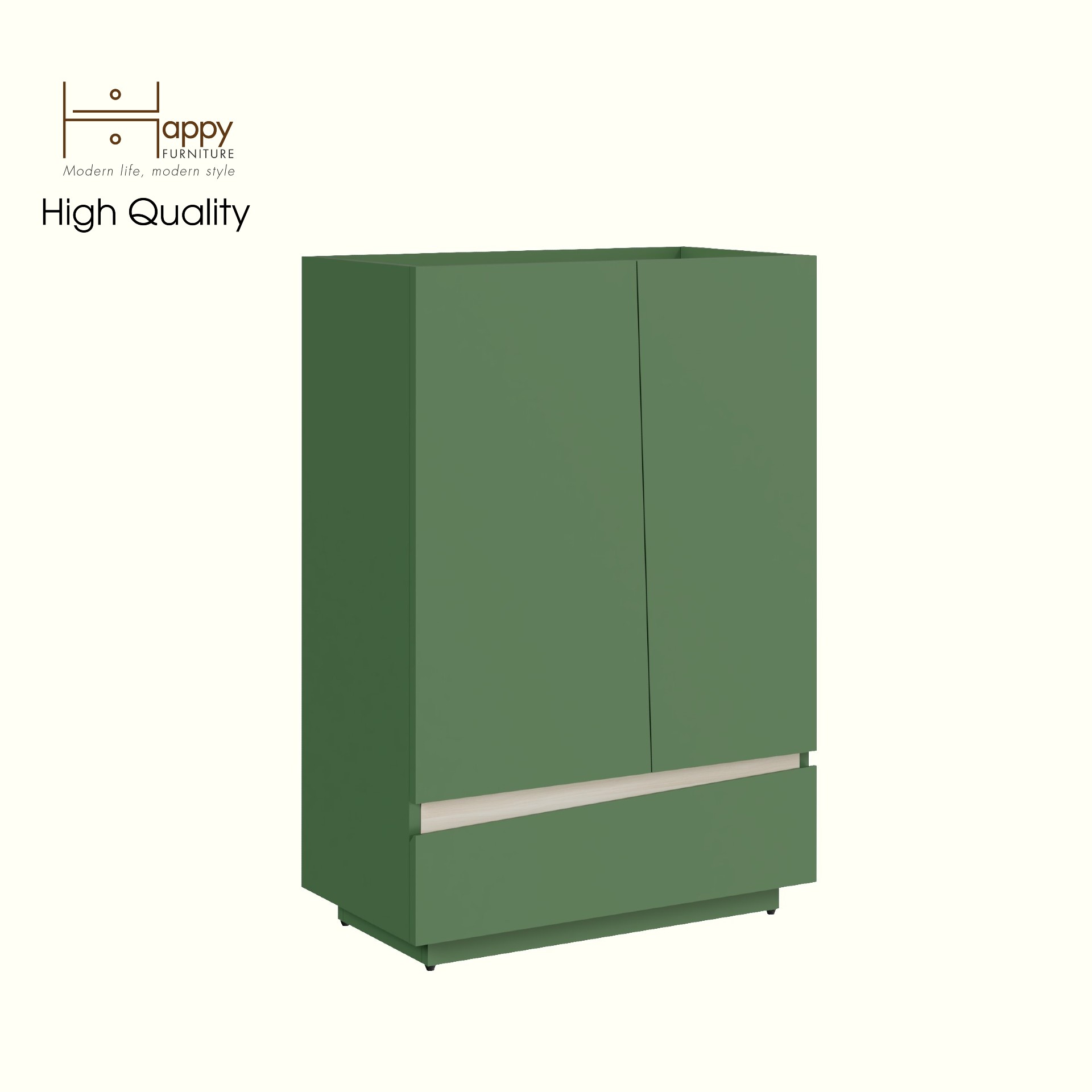 [Happy Home Furniture] VIGGO, Tủ lưu trữ 2 cửa mở - 1 ngăn kéo, 62cm x 32cm x 90cm ( DxRxC), TCM_173