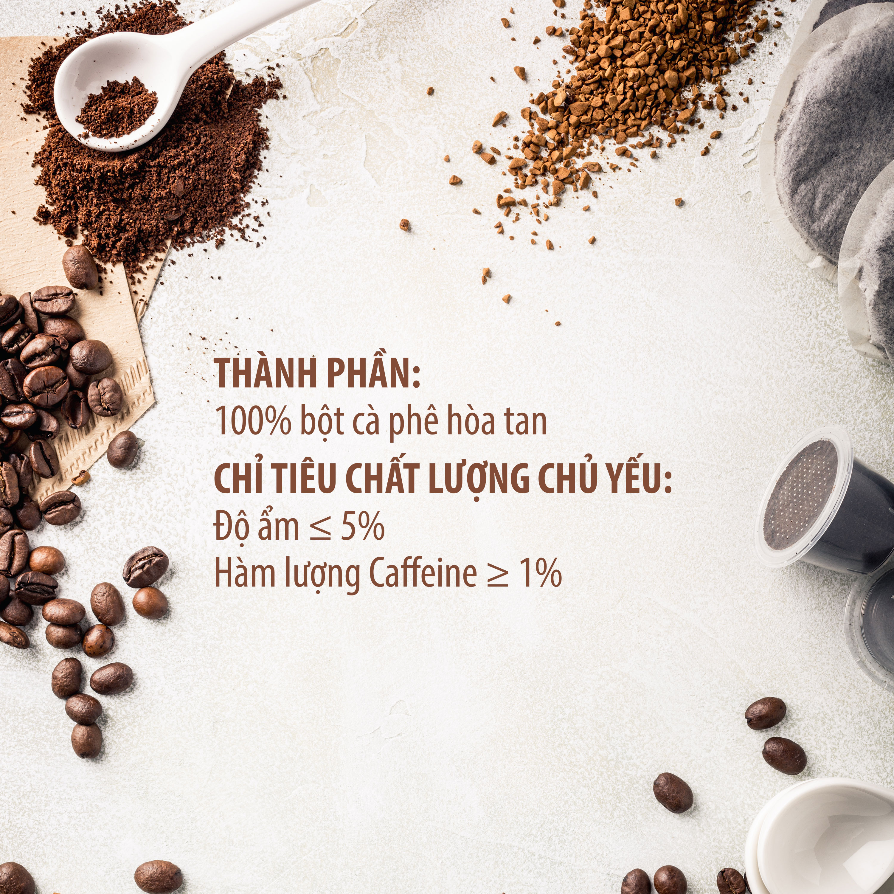 Combo 5 Cà Phê Hòa Tan 100% Đen Thuần Khiết KING COFFEE - Hộp 15 gói x 2g