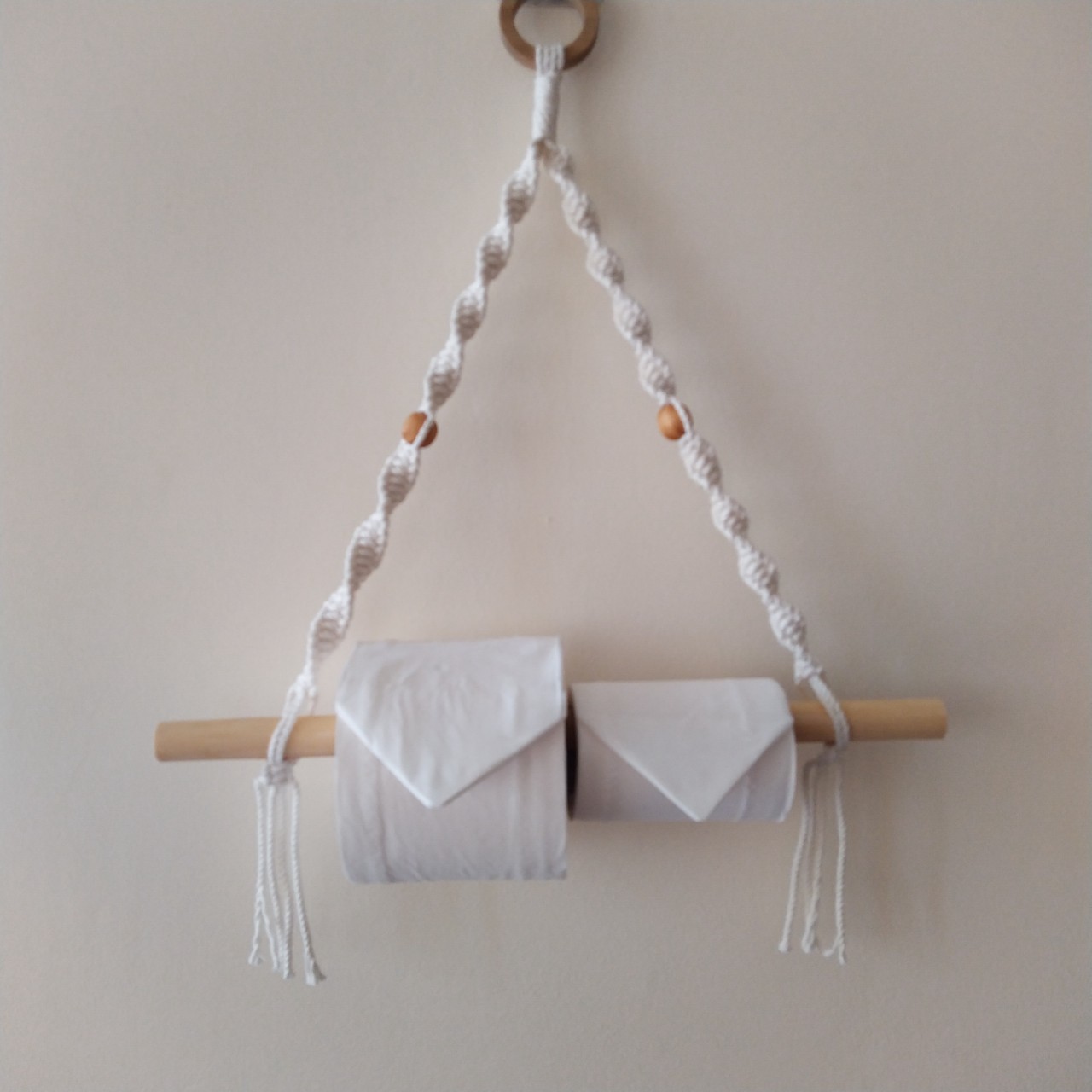 Dây treo giấy cuộn đa năng macrrame handmade