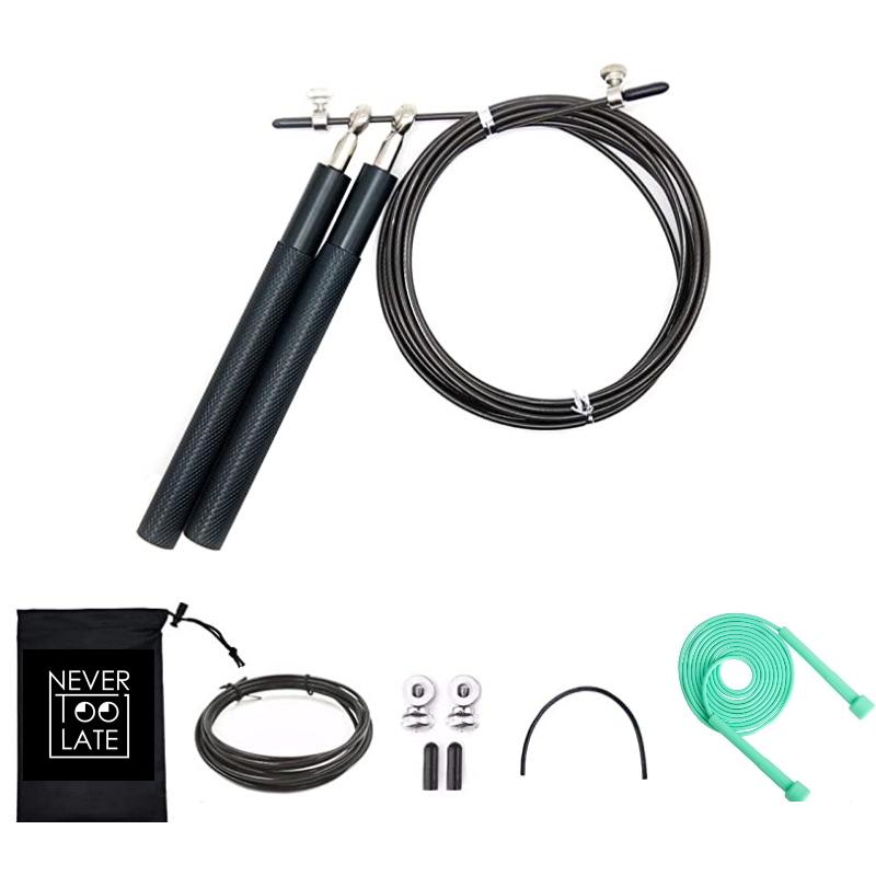 6 Trong 1 2.5Mm Thép Không Gỉ Dây Tốc Độ Nhảy Dây Nhảy 120G Nhiều Màu Với Chống Đeo Ống Và sạc Dự Phòng Dây