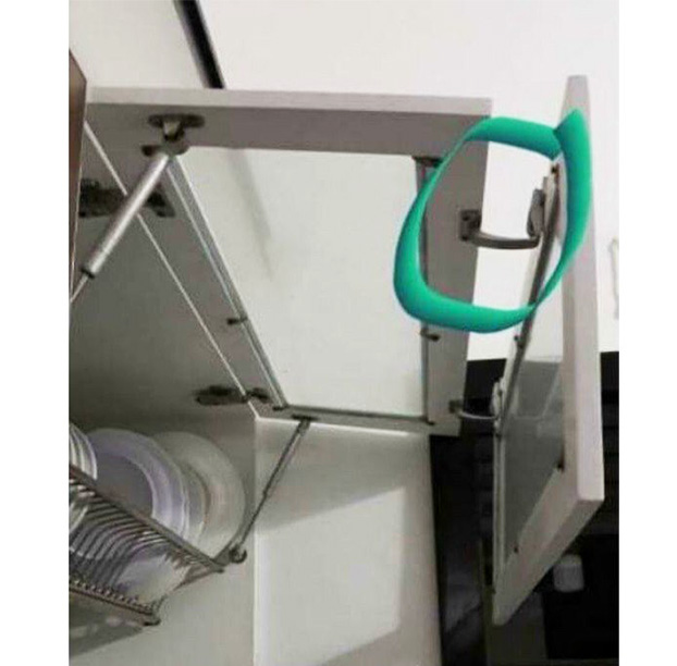 Bộ 2 bản lề nối cánh tủ bếp, chất liệu hợp kim phủ sơn tĩnh điện sáng bóng