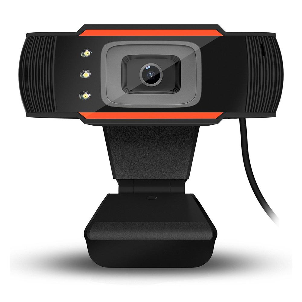 HXSJ A870C3 High-definition USB Webcam 480P Fixed Focus Computer Camera Built-in Sound Absorbing Microphone for PC