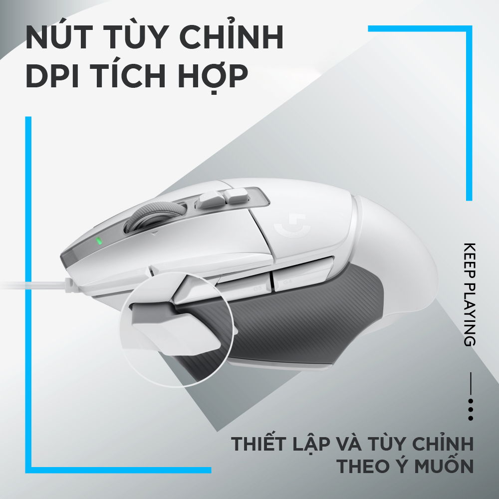 Chuột game có dây Logitech G502 X  – Hàng Chính Hãng