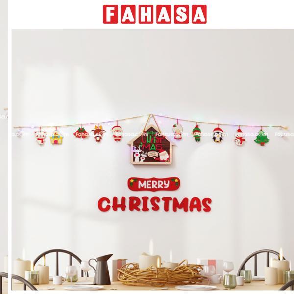 Dây Hình Gỗ Treo Tường Trang Trí Giáng Sinh - Bách Mộc - Nhà Tuần Lộc