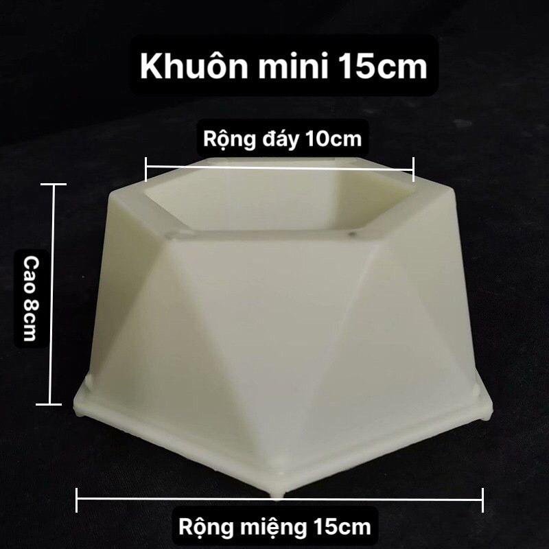 Khuôn chậu mini trồng sen đá