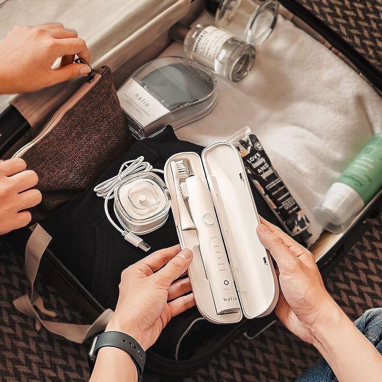 Combo Bàn Chải Điện Làm Trắng Răng Sonic PRO - White Và Máy Tẩy Trắng Răng Halio Blue Light Professional