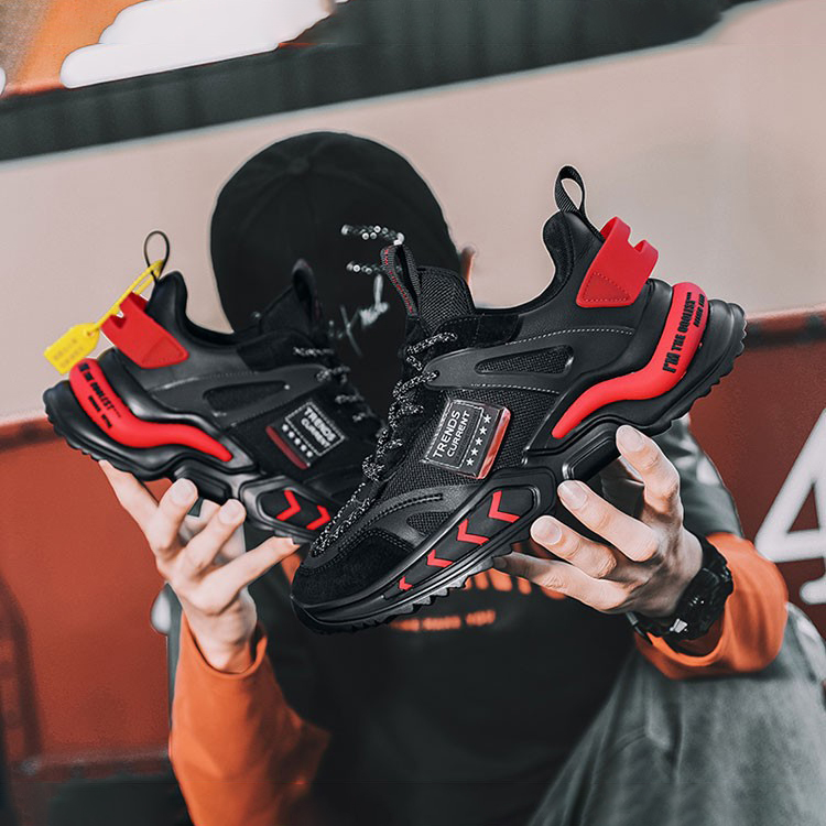 Giày Thể Thao Nam GEMI - Giày Sneaker Màu Trắng - Đen, Giày Thể Thao Đế Êm, Form Dáng Hàn Quốc - G5245
