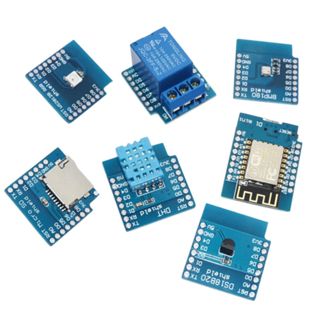 7pc D1 Mini Kit NodeMcu 4M Bytes Lua WiFi Development Board Base On ESP-12F
