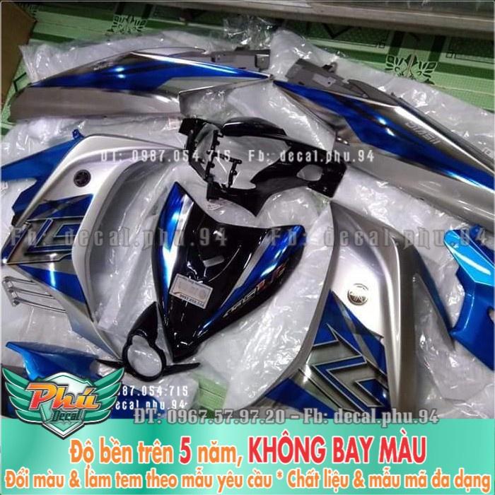 Tem rời Crom LC EX 135 xe bạc đen xanh 2