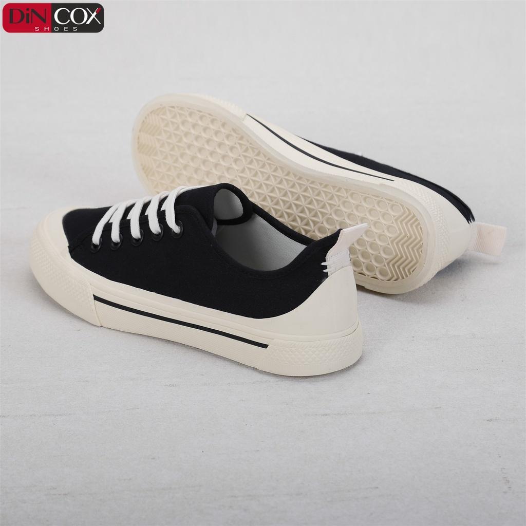 Giày Sneaker Vải Nữ DINCOX C20 Nữ Tính Sang Trọng Black