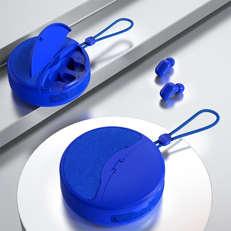 Loa bluetooth kiểu mới nhất Tai nghe TWS quà tặng hai trong một thẻ cắm tai nghe trong tai Âm thanh nổi FM