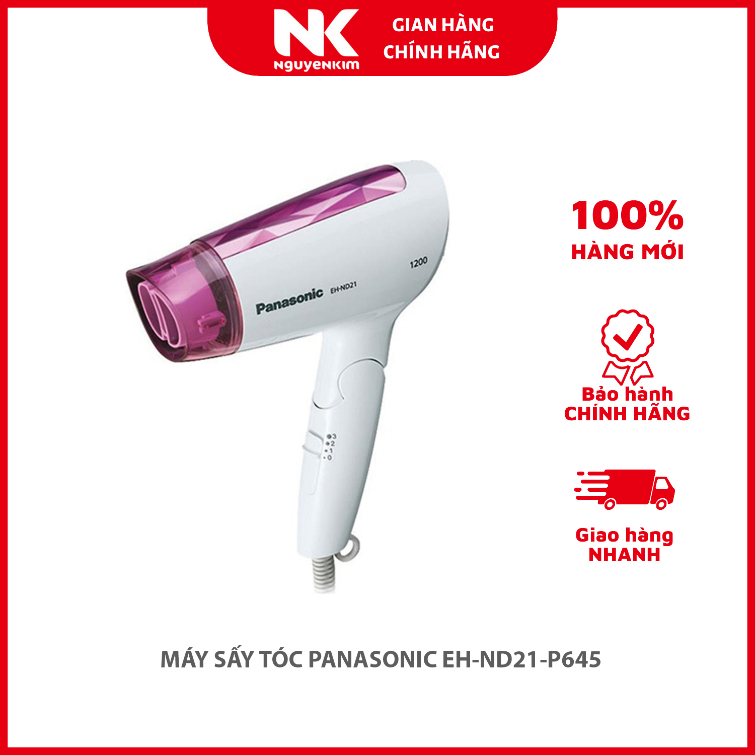 MÁY SẤY TÓC PANASONIC EH-ND21-P645 - Hàng chính hãng