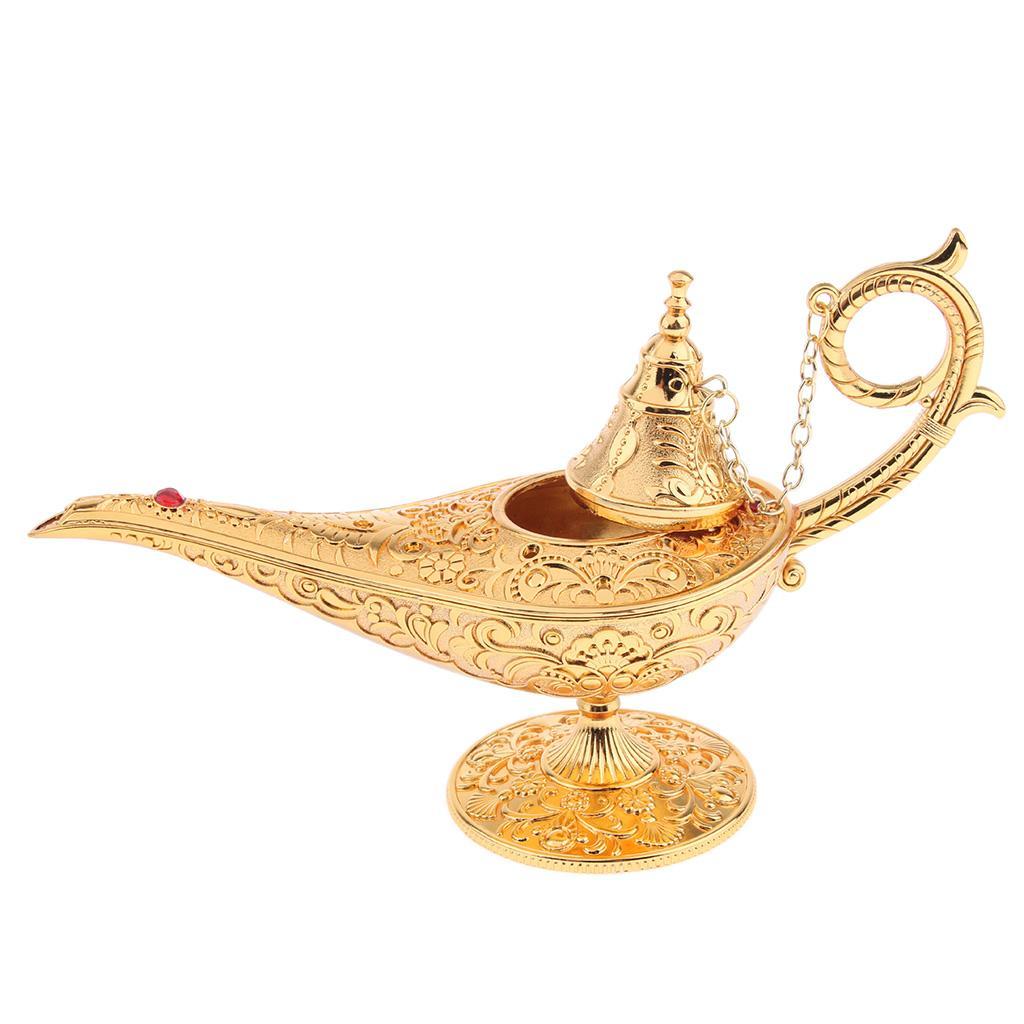 Aladdin Genie Lamp Light Wishing Tea Oil Pot Decoration Collection Arts Gift