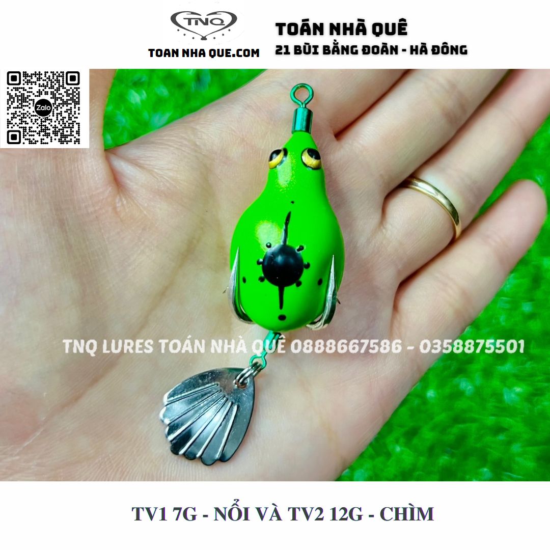 Mồi lure nhái hơi TNQ TV1 và TV2 - TOÁN NHÀ QUÊ / TNQ LURES