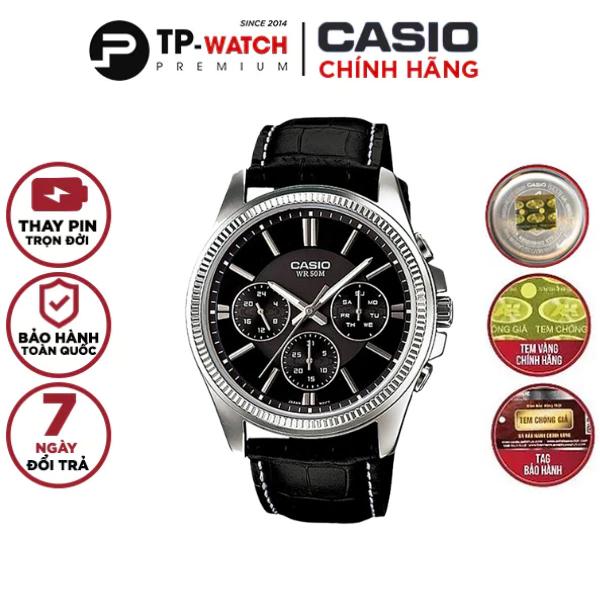 Đồng Hồ Nam Dây Da Casio MTP-1375L-1AVDF (48.5 x 42mm)