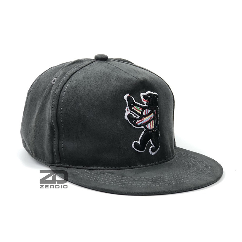 Nón hiphop, Mũ snapback nam nữ Raccoon xám mã SN65 vải cotton cao cấp