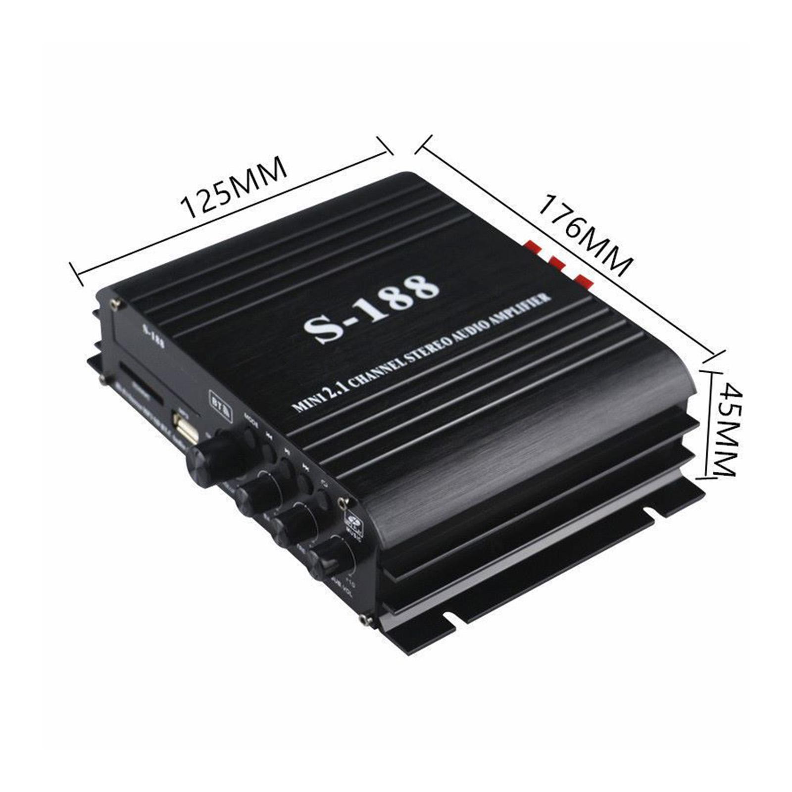Car Vehicle  Amplifier US Adapter Sturdy Audio Component Amplifier