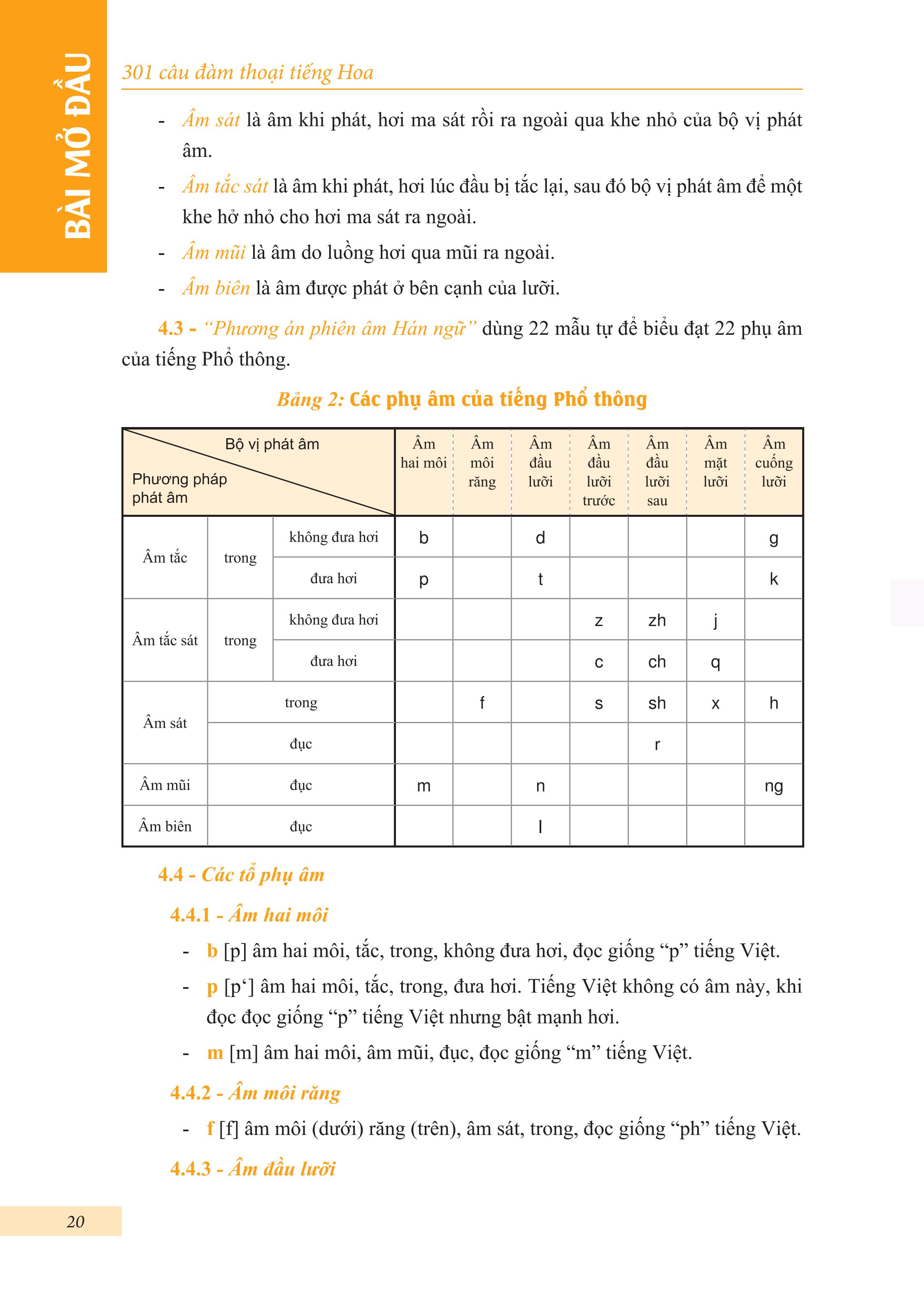 301 Câu Đàm Thoại Tiếng Hoa - Bản Chữ Phồn Thể (Khổ 18x26, In màu)