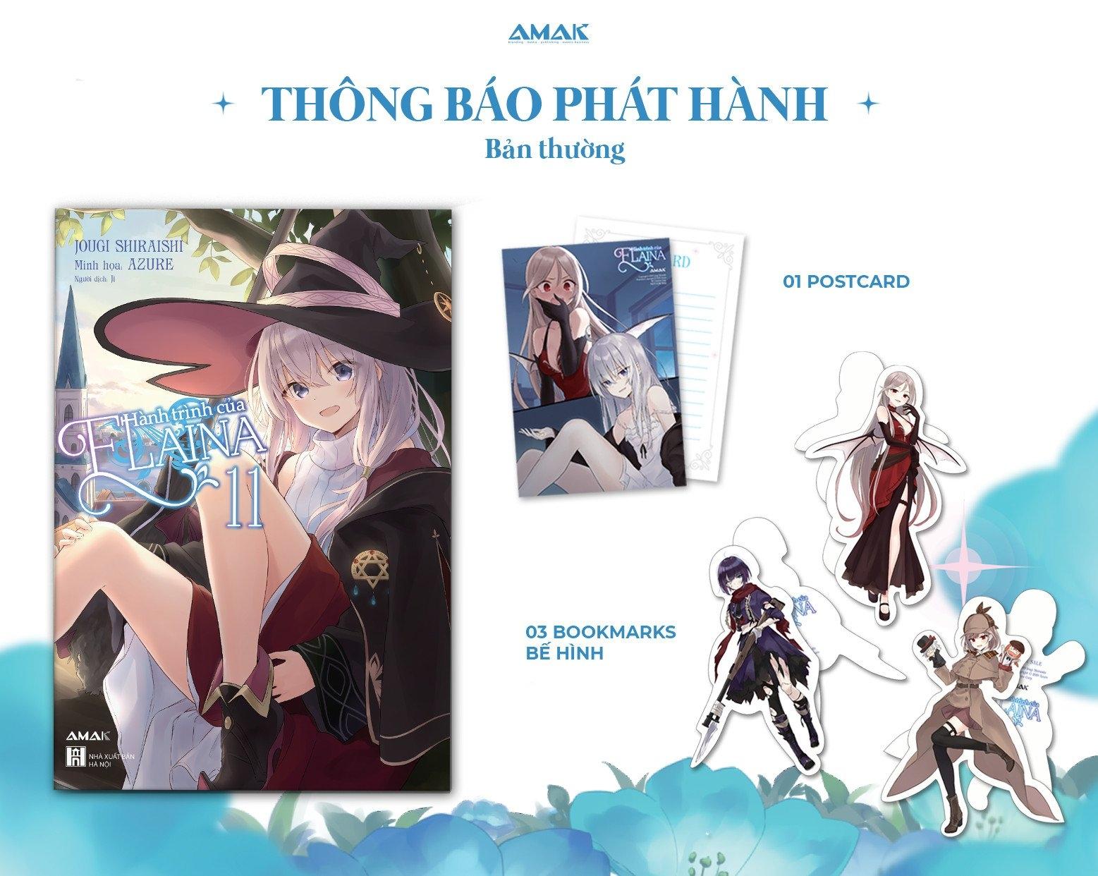 Hành Trình Của Elaina - Tập 11 - Tặng Kèm 03 Bookmark Bế Hình Nhân Vật + 1 Postcard