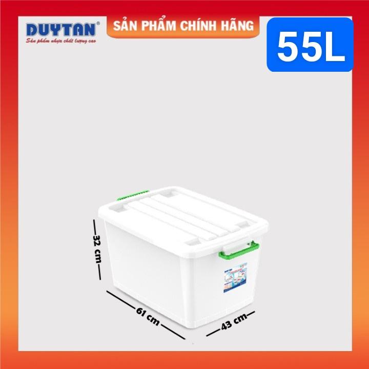 Thùng nhựa Duy Tân có bánh xe 55L 61*43*32cm