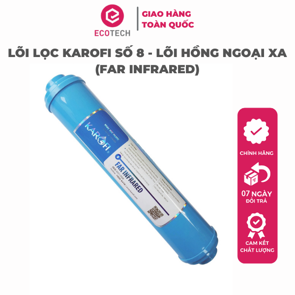 LÕI LỌC KAROFI SỐ 8 - LÕI HỒNG NGOẠI XA (FAR INFRARED) - Hàng Chính Hãng