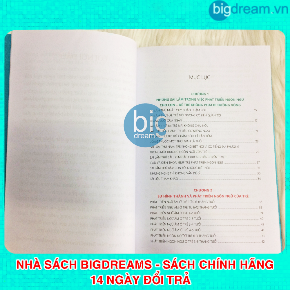 Dạy con học nói sớm - Phát triển tư duy ngôn ngữ tiềm thức cho bé chậm nói sách cho bé tập nói