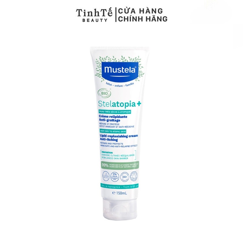 Kem dưỡng da chàm thể tạng Mustela STELATOPIA+ LIPID-REPLENIISHING 150ML