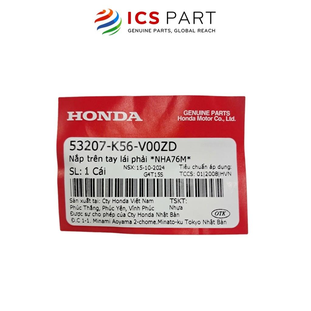 Nhựa Tai Thỏ Ốp Tay Lái Phải Nha76M HONDA Winner 150 V1 2016-2018 Màu Đen mờ (53207K56V00ZD)