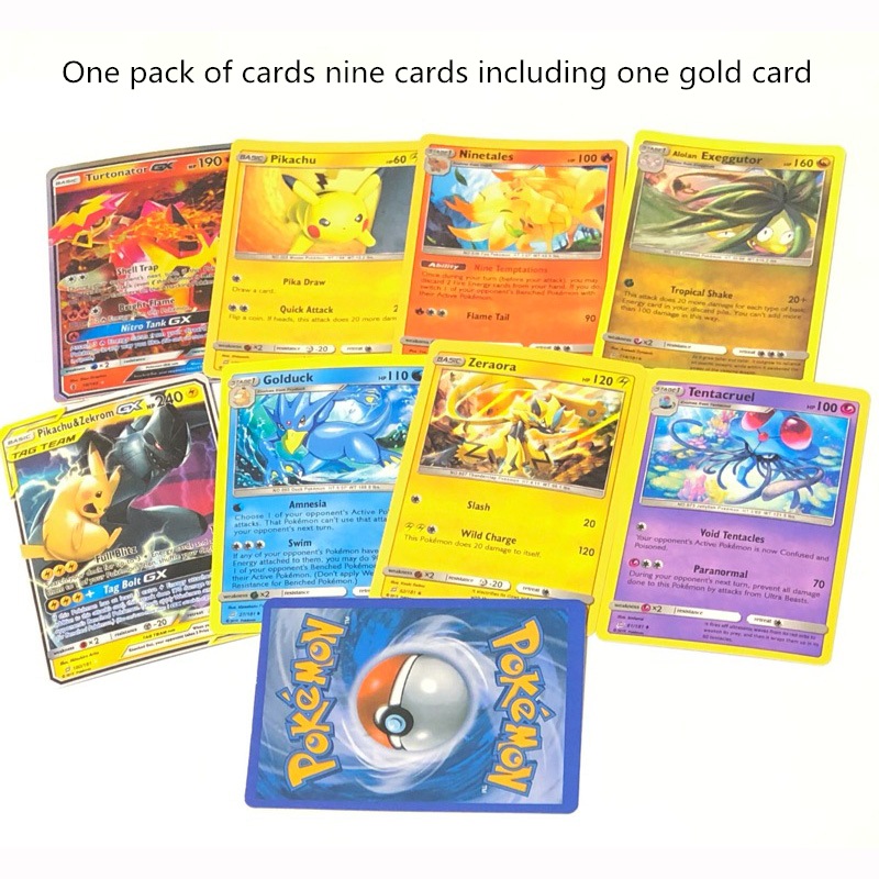 Bộ Thẻ Bài Pokemon 324 Thẻ Trading Card Game Sun&amp;Moon Team Up TCG Sưu Tập Đẹp Đọc Đáo