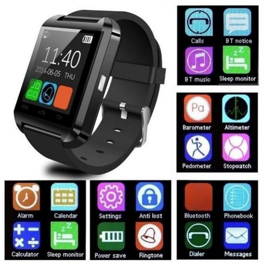 Smart Sport Activity Fitness Sleep Monitor For Kids Adults White