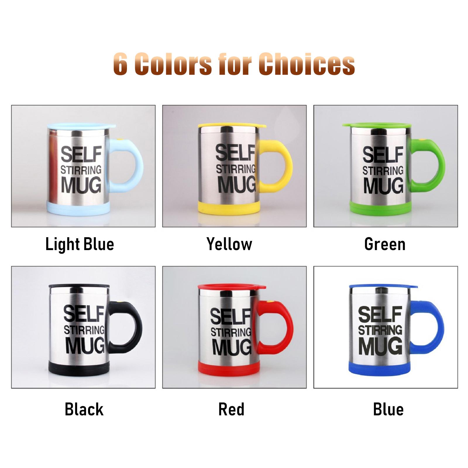 Cốc Tự Khuấy Có Nắp Bằng Điện Bằng Chất Liệu Thép Không Gỉ 400Ml Self Stirring Mug
