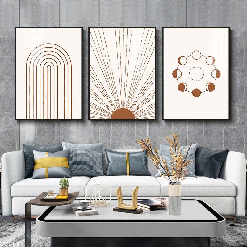 Bộ 3 Tranh treo tường phong cách tối giản, tranh treo tường phong cách Minimalist Kích thước 40x55cm - MSP: TT1057
