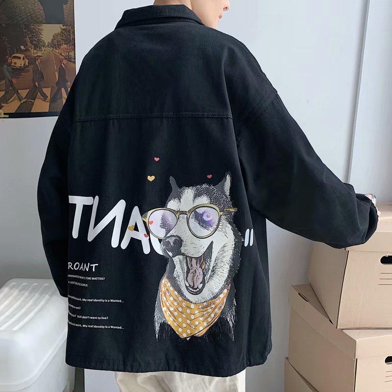 jacket baseball suit spring and autumn new boys' loose large casual coat trend fashion brand men's autumn thin upper jacket men's and women's lovers' casual jacket