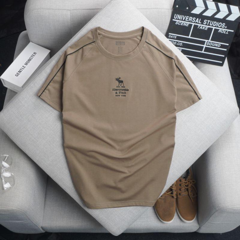 ÁO THUN NAM CỔ TRÒN COTTON THÊU LOGO CÓ SIZE LỚN